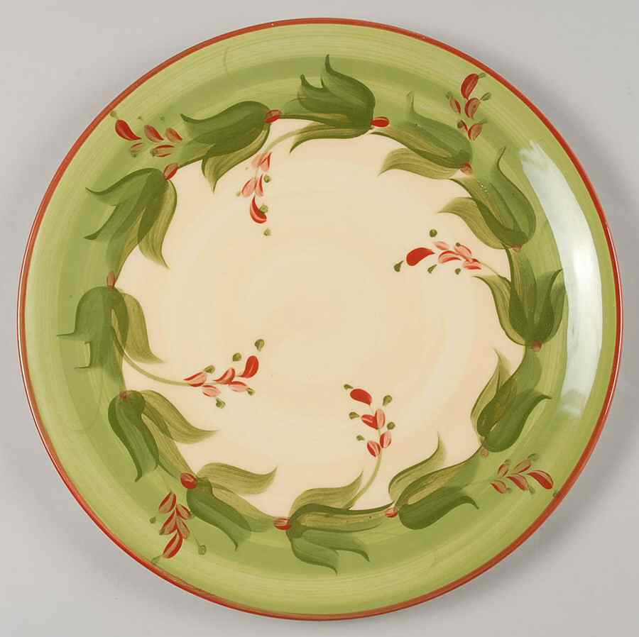 Laurel Leaf Large Dinner Plate by Gail Pittman-1