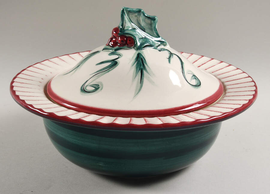 Hollylujah Round Covered Vegetable by Gail Pittman-1
