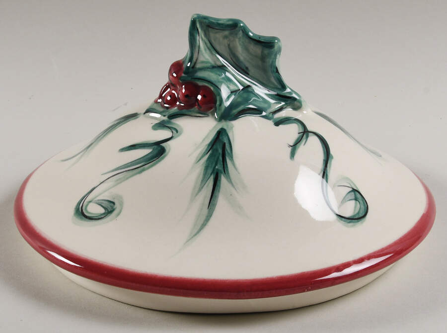 Hollylujah Lid for Round Vegetable by Gail Pittman-1