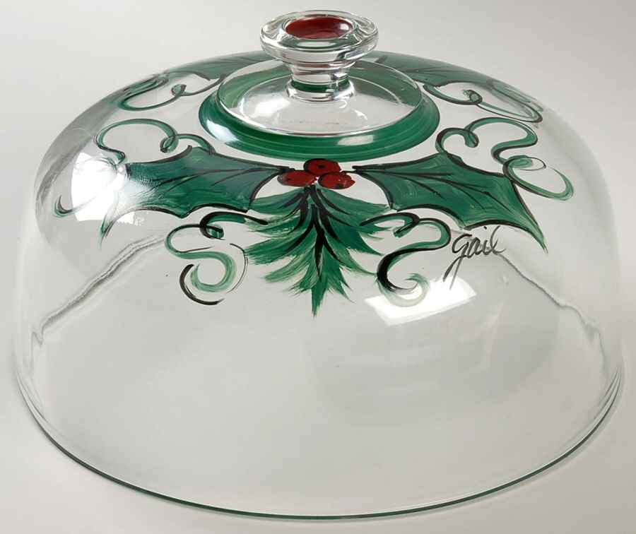 Hollylujah Glassware Dome by Gail Pittman-1