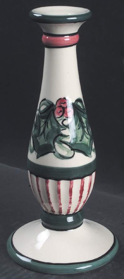 Hollylujah 8" Tall Candlestick by Gail Pittman-1