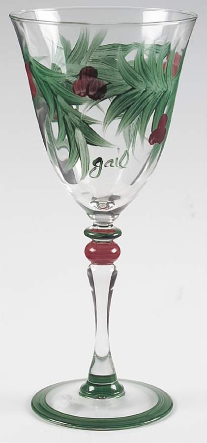 Hollylujah 8 Oz Glassware Goblet by Gail Pittman-1