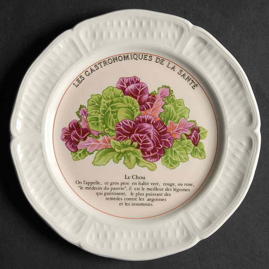 Les Gatronomiques De La Sante Red Canape Plate by Faiencerie De Gien-1