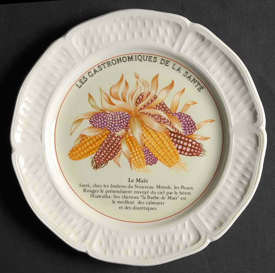 Les Gatronomiques De La Sante Red Canape Plate by Faiencerie De Gien-1