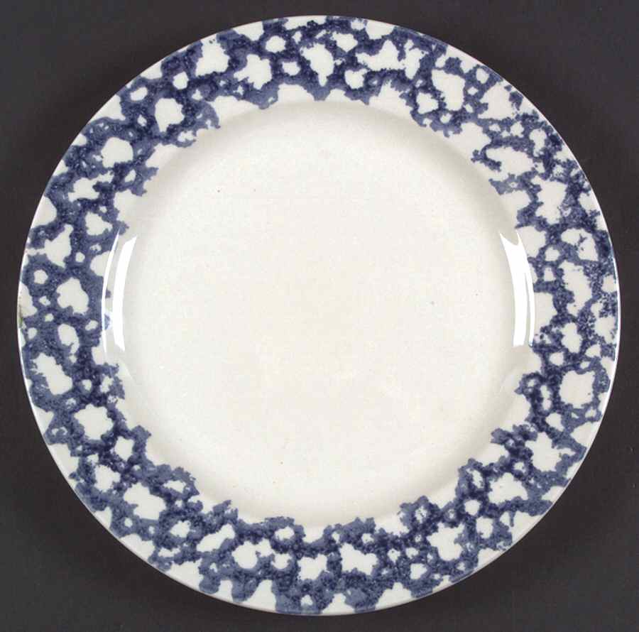 COBALT SPONGE Dinner Plate by Gibson Designs-1