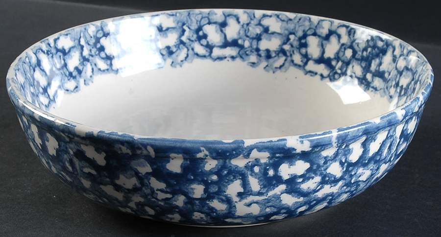 COBALT SPONGE 8" Round Vegetable Bowl by Gibson Designs-1