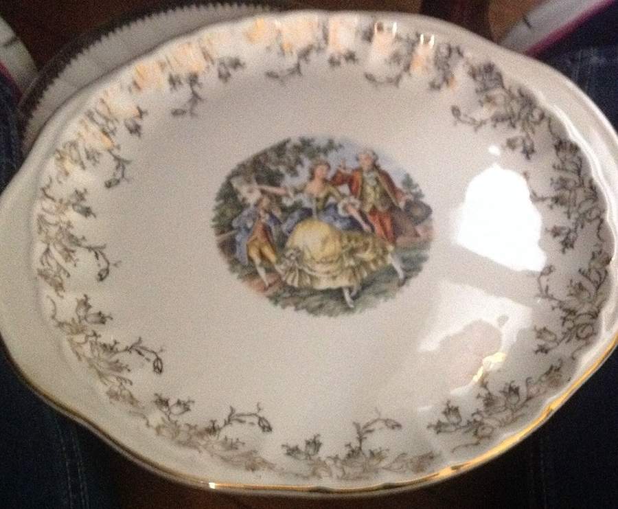 GEO254 Handled Cake Plate by WS George-1