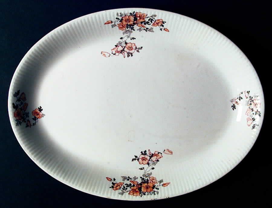 GEO259 12" Oval Serving Platter by WS George-1