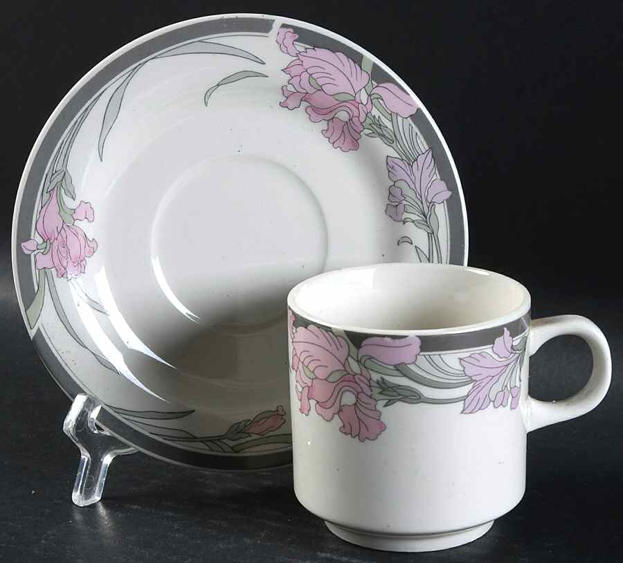 GID48 Flat Cup & Saucer Set by Gibson Designs-1