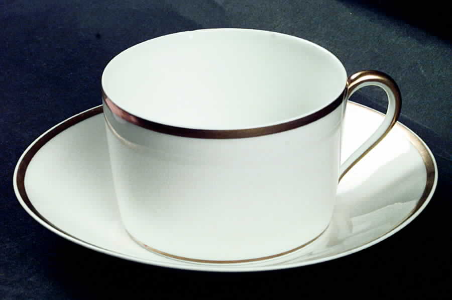 GIR8 Flat Cup & Saucer Set by Giraud China-1