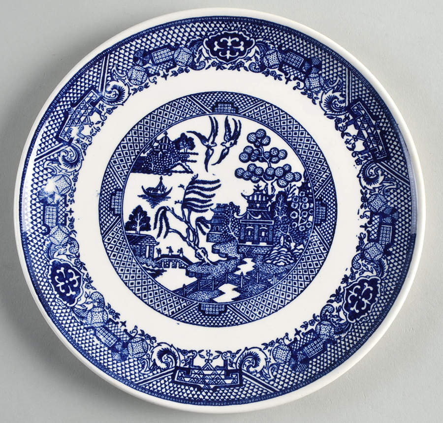 Willow Blue Luncheon Plate by Grindley-1