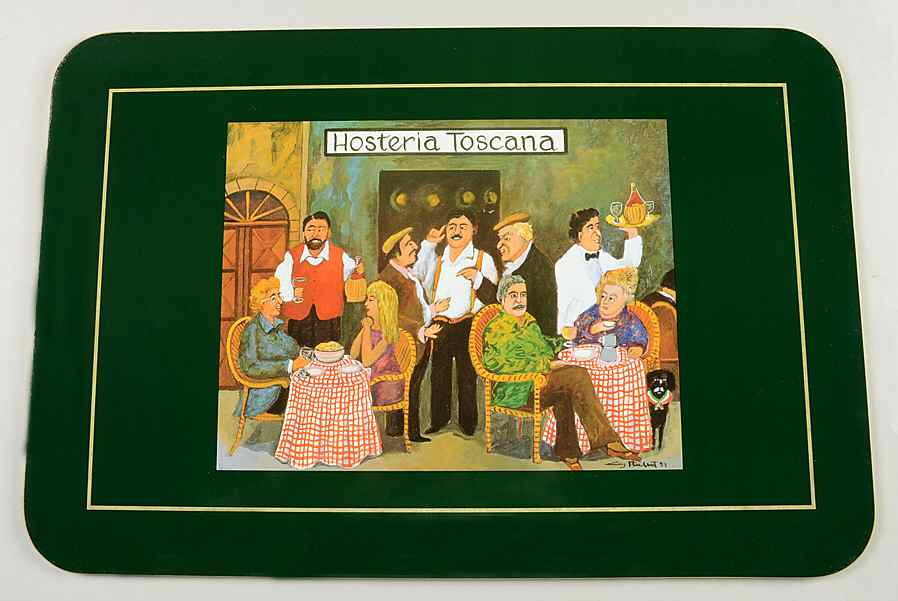 Tuscan Storefronts Corkboard Placemat by Guy Buffet-1