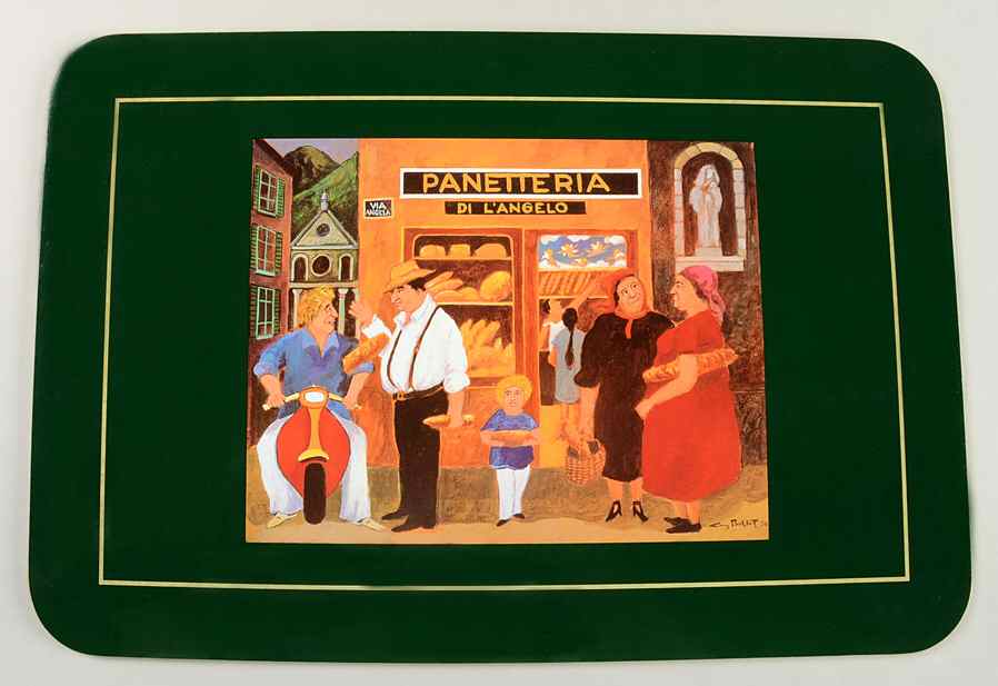 Tuscan Storefronts Corkboard Placemat by Guy Buffet-1
