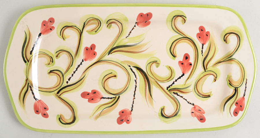 Honeysuckle 15" Rectangular Tray by Gail Pittman-1