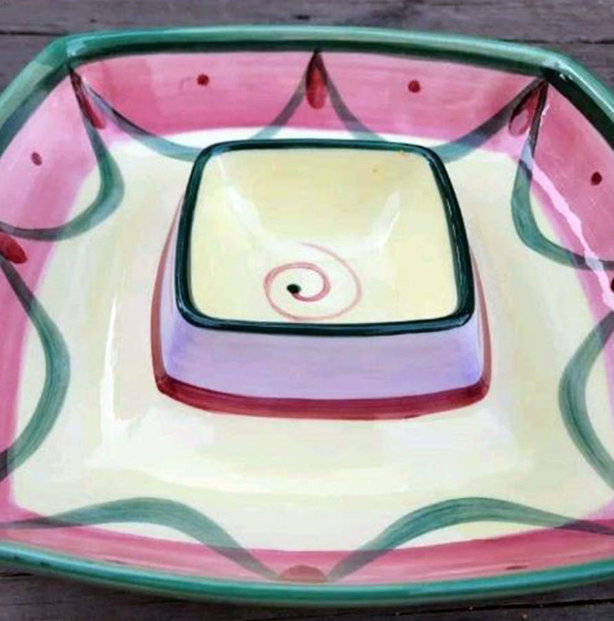 Street Party 1 Piece Chip & Dip by Gail Pittman-1