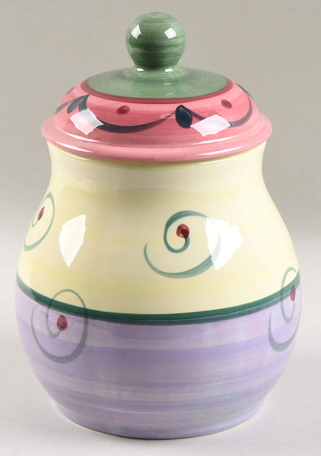 Street Party Cookie Jar & Lid by Gail Pittman-1