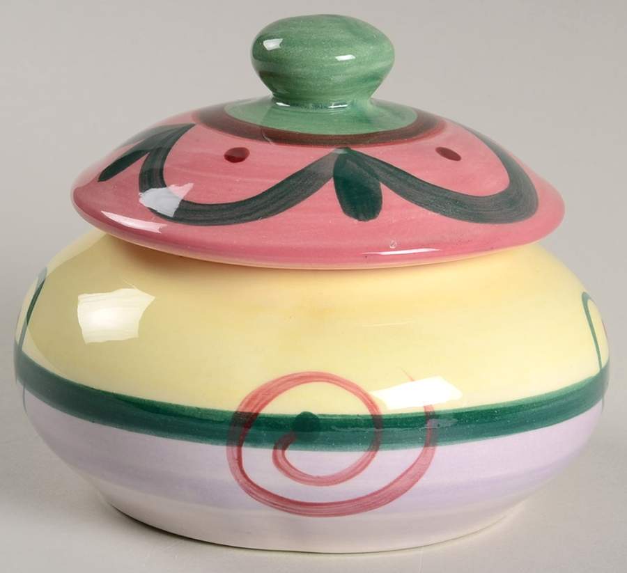 Street Party Sugar Bowl & Lid by Gail Pittman-1