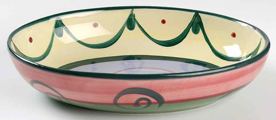 Street Party 10" Oval Vegetable Bowl by Gail Pittman-1