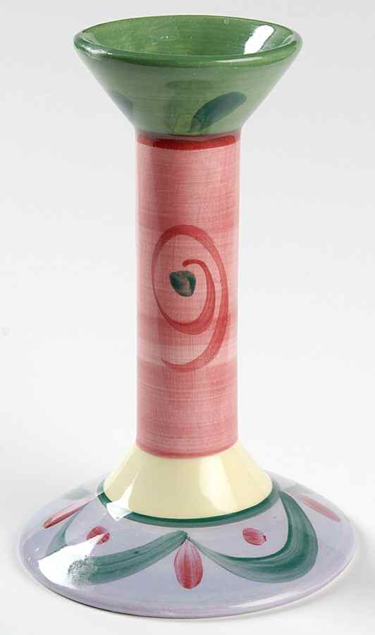 Street Party 6" Candlestick by Gail Pittman-1