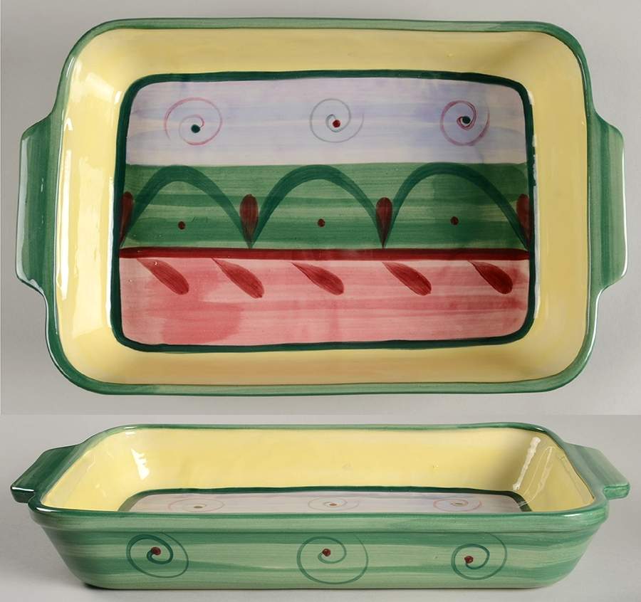 Street Party 15" Rectangular Baker by Gail Pittman-1