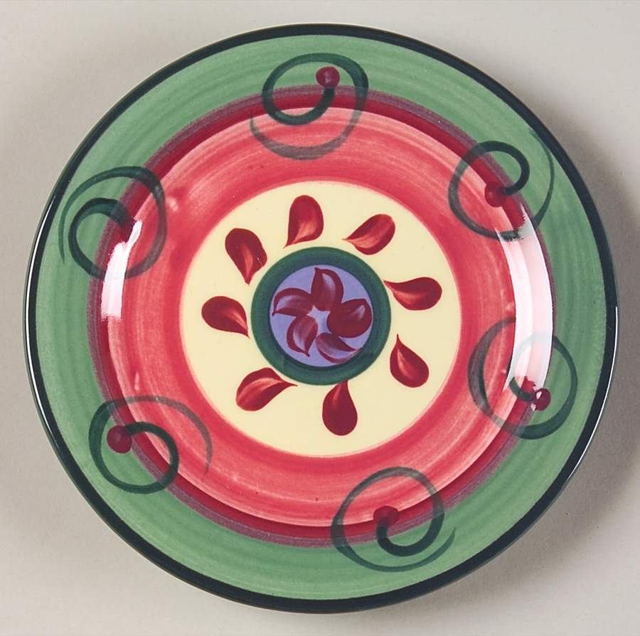 Street Party Bread & Butter Plate by Gail Pittman-1