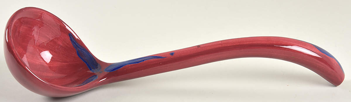 Red Azalea Tureen Ladle by Gail Pittman-1
