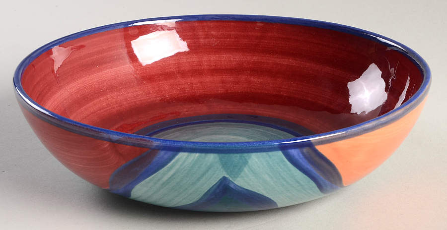 Red Azalea 8" Round Vegetable Bowl by Gail Pittman-1
