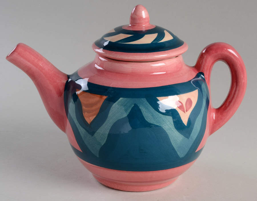 Red Azalea Teapot & Lid by Gail Pittman-1