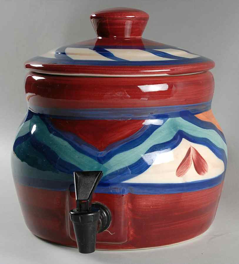 Red Azalea Samovar & Lid by Gail Pittman-1
