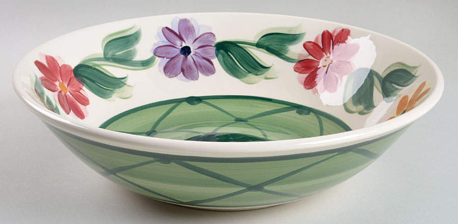 Daisy Chain 12" Large Salad Serving Bowl by Gail Pittman-1