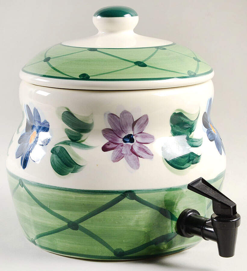 Daisy Chain China Beverage Server & Lid by Gail Pittman-1