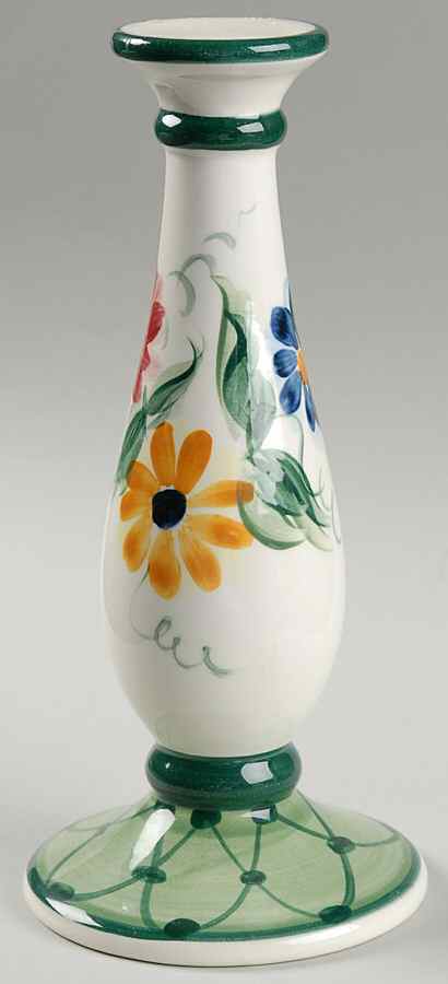 Daisy Chain 8" Tall Candlestick by Gail Pittman-1
