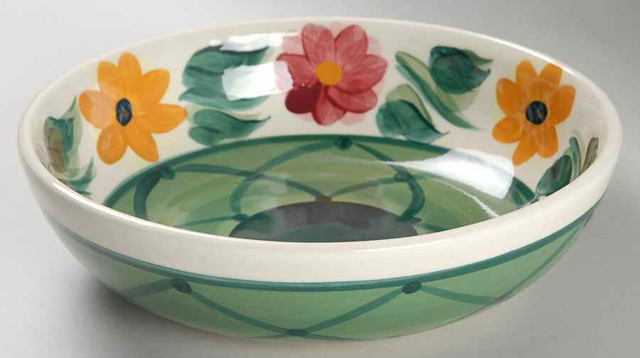 Daisy Chain 8" Round Vegetable Bowl by Gail Pittman-1