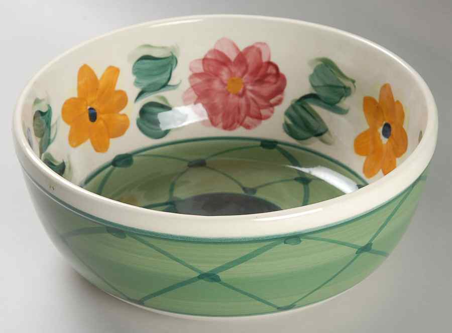 Daisy Chain 9" Salad Serving Bowl by Gail Pittman-1