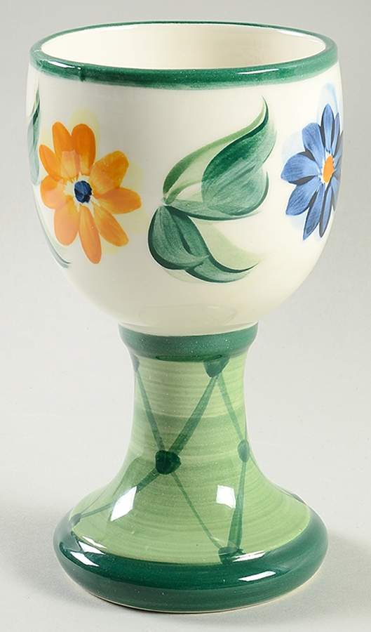 Daisy Chain China Goblet by Gail Pittman-1