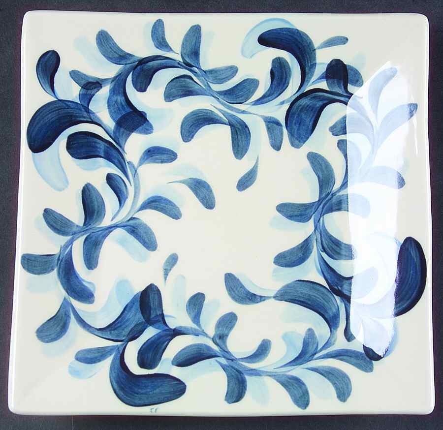 Lace Square Salad Plate by Gail Pittman-1