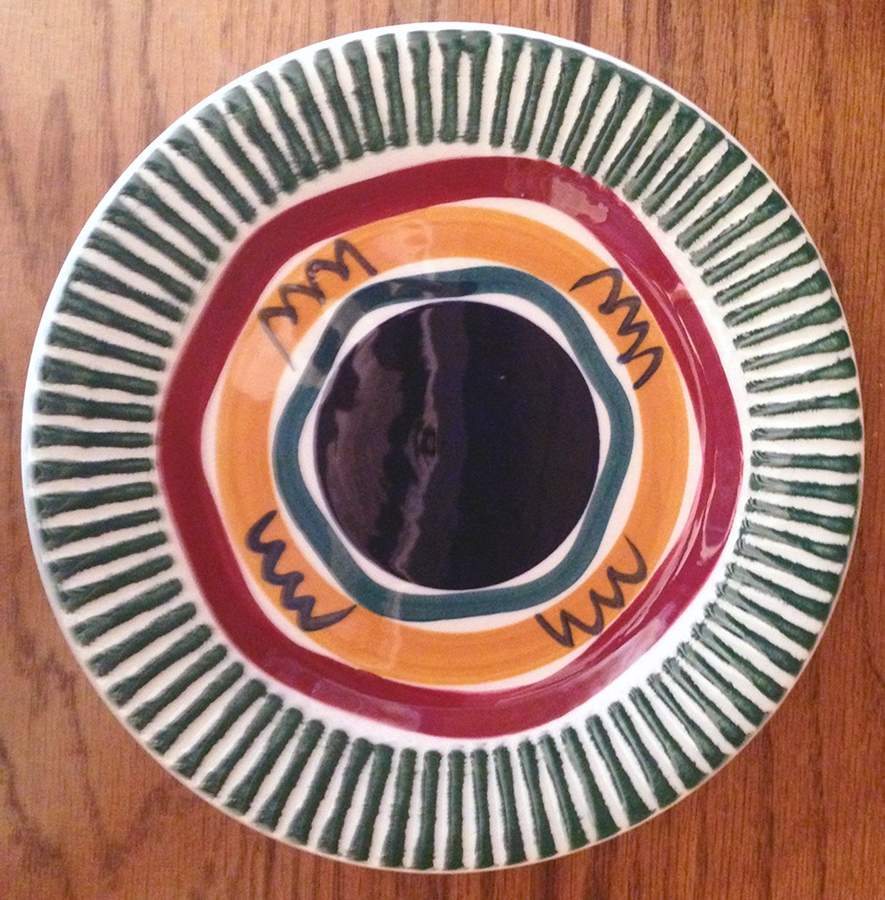 Zig Zag Salad Plate by Gail Pittman-1