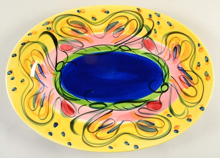 Glory 15" Oval Serving Platter by Gail Pittman-1