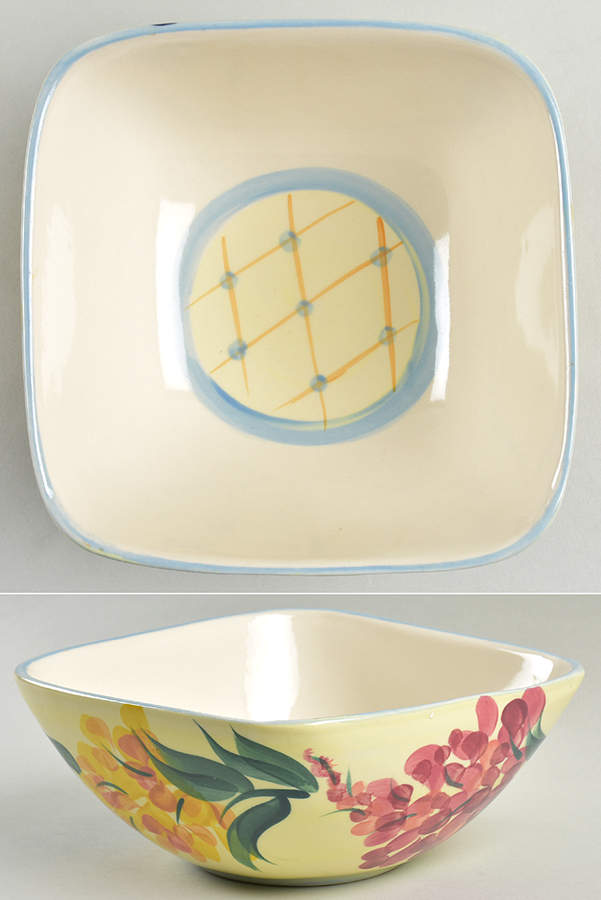 Garden View 7" Square Bowl by Gail Pittman-1