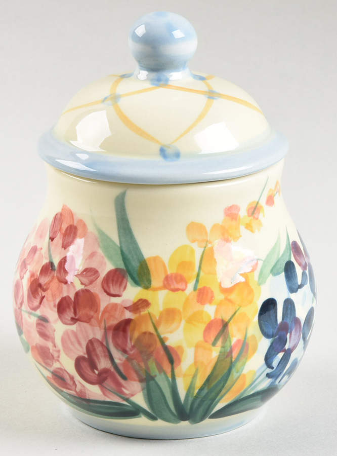 Garden View Sugar Bowl & Lid by Gail Pittman-1