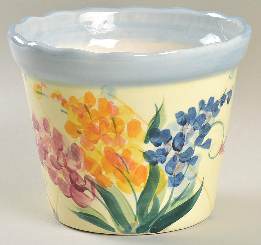 Garden View 4" Flower Pot No Underplate by Gail Pittman-1