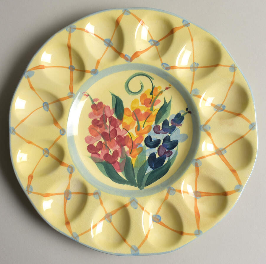 Garden View Deviled Egg Plate by Gail Pittman-1