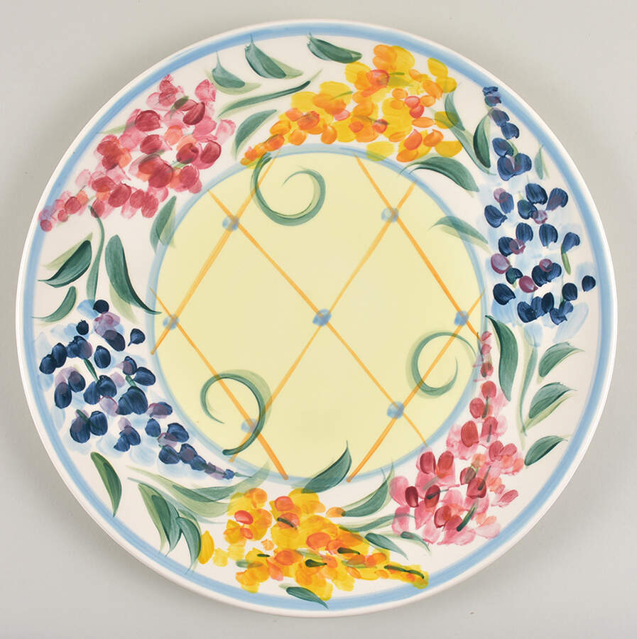 Garden View 14" Chop Plate (Round Platter) by Gail Pittman-1