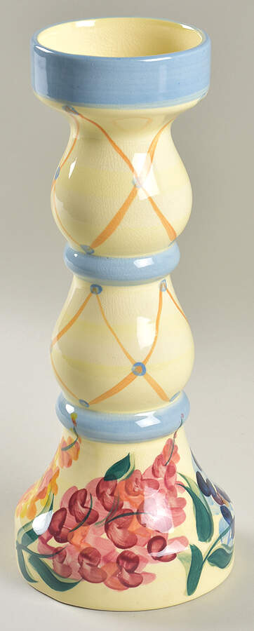Garden View 12" Pillar Candleholder by Gail Pittman-1