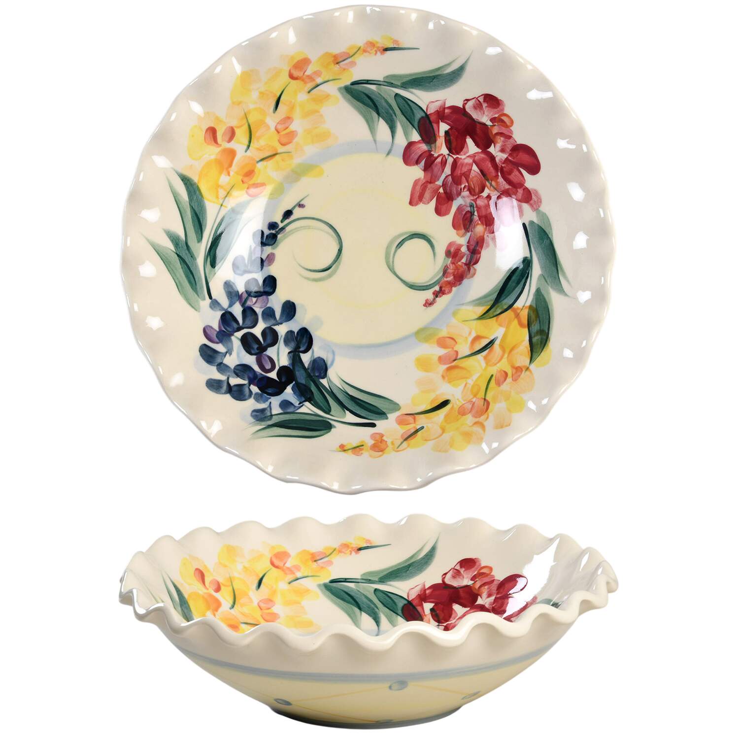 Garden View 10" Large Salad Serving Bowl by Gail Pittman-1