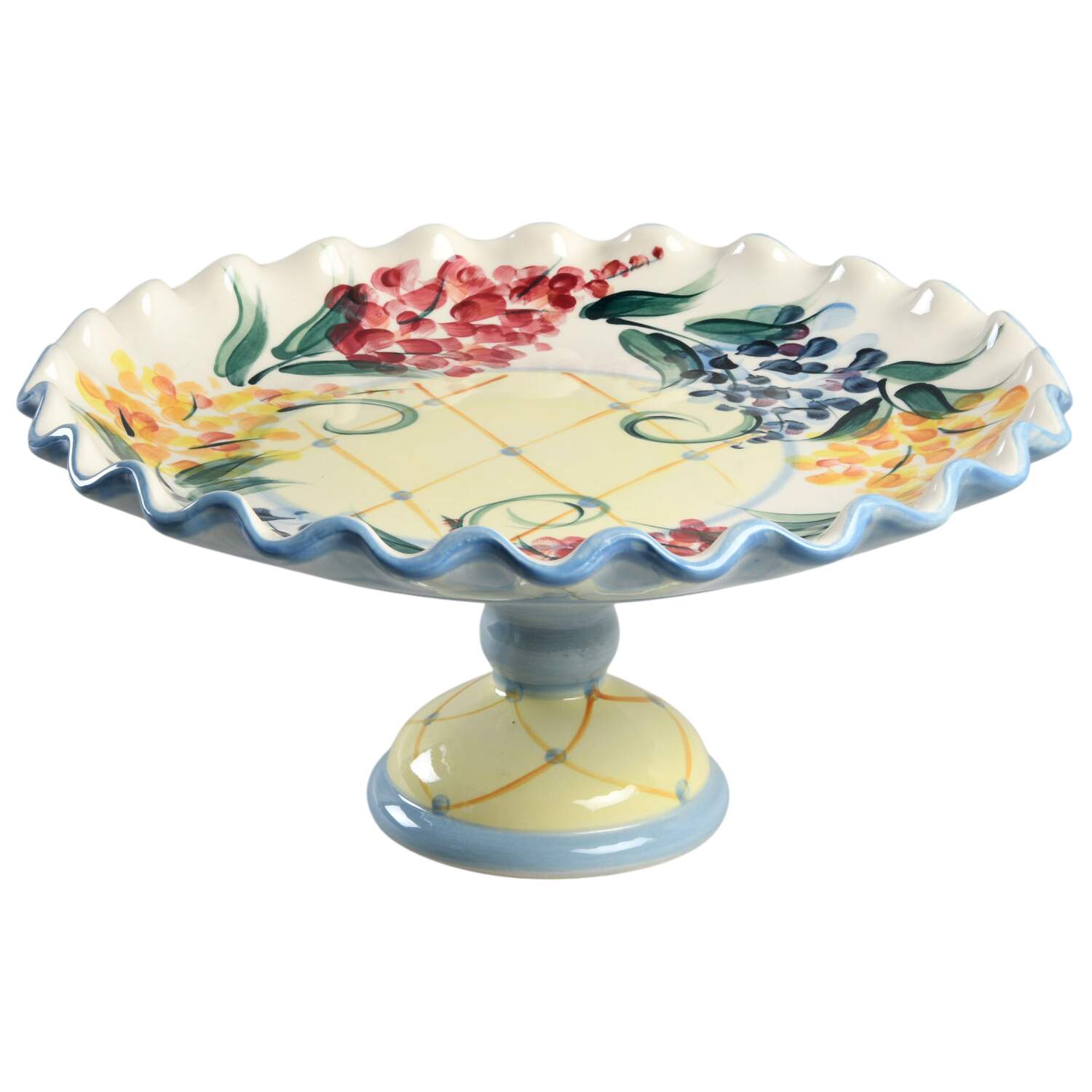 Garden View Footed Cake Plate by Gail Pittman-1