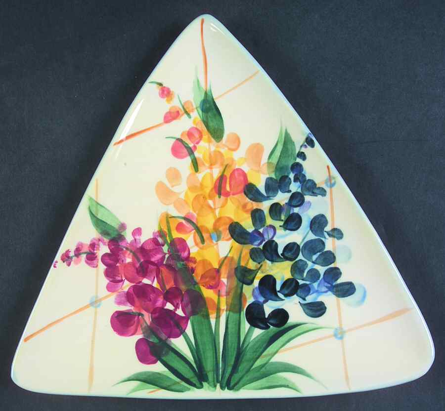 Garden View Triangular Salad Plate by Gail Pittman-1
