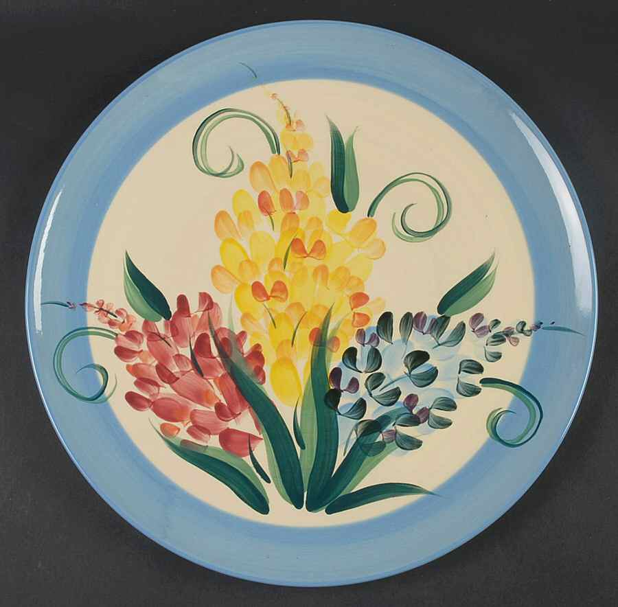Garden View 13" Chop Plate (Round Platter) by Gail Pittman-1
