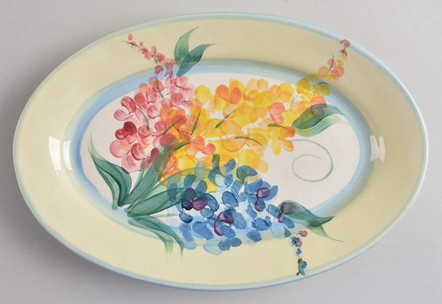 Garden View 10" Oval Plate by Gail Pittman-1