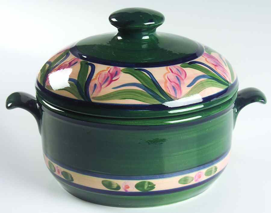 Juniper 2 Qt Round Covered Casserole by Gail Pittman-1